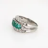 Bague Diamant Émeraude Vintage Or Blanc sold by 58 Facettes