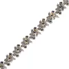 Bracelet en or blanc et jaune platine massif diamants et saphirs sold by 58 Facettes