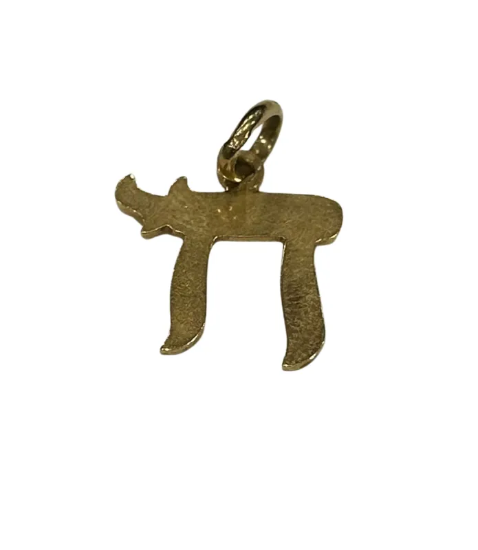 Pendentif HAÏ or jaune sold by 58 Facettes