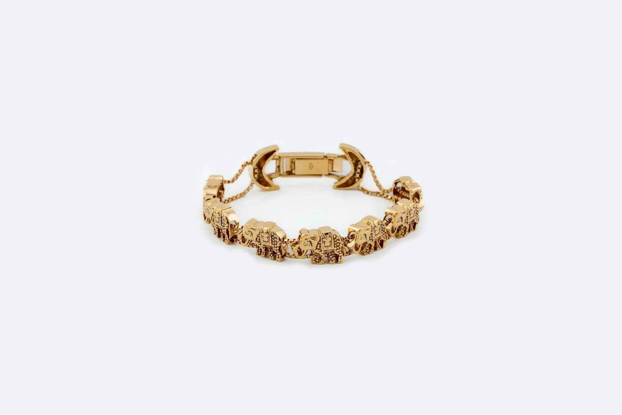 Bracelet éléphants en or jaune 18 carats sold by 58 Facettes product image thumbnail 3
