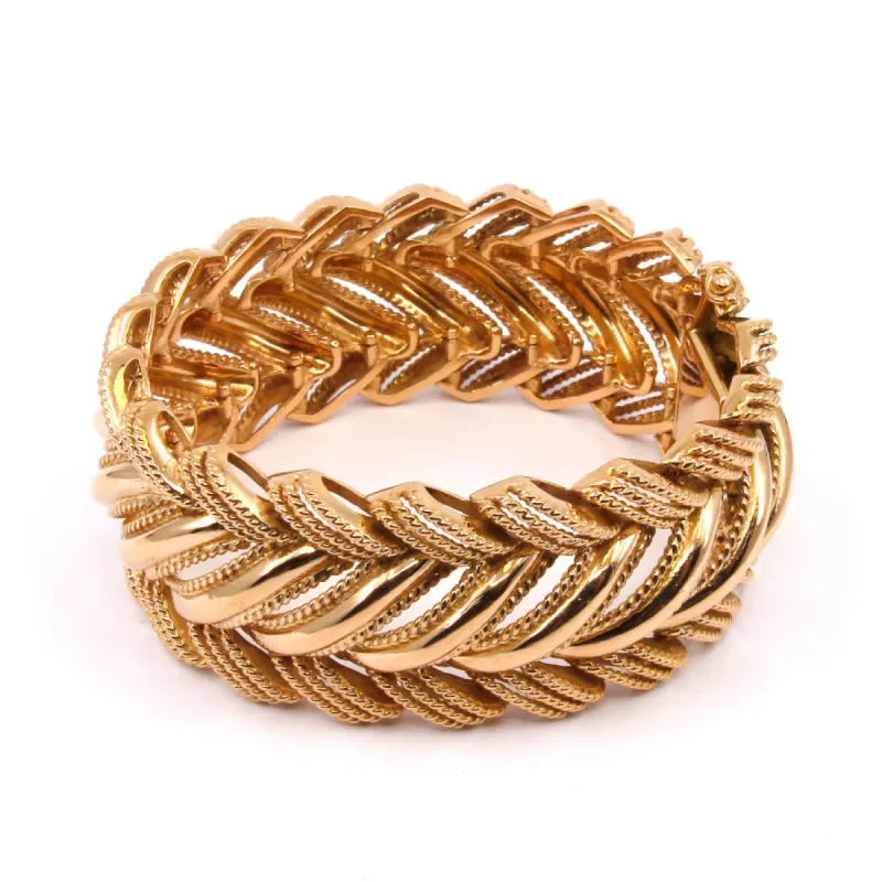 Bracelet manchette en or rose sold by 58 Facettes