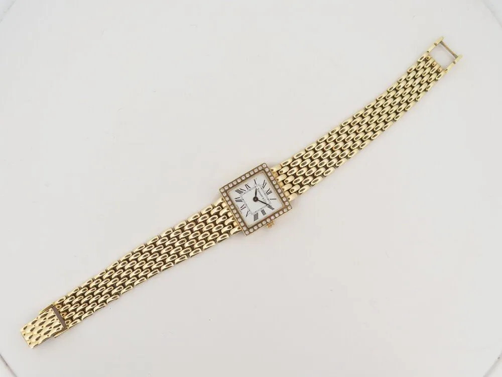 vintage montre TIFFANY & CO estate 19mm or jaune 14k diamant quartz sold by 58 Facettes product image thumbnail 5