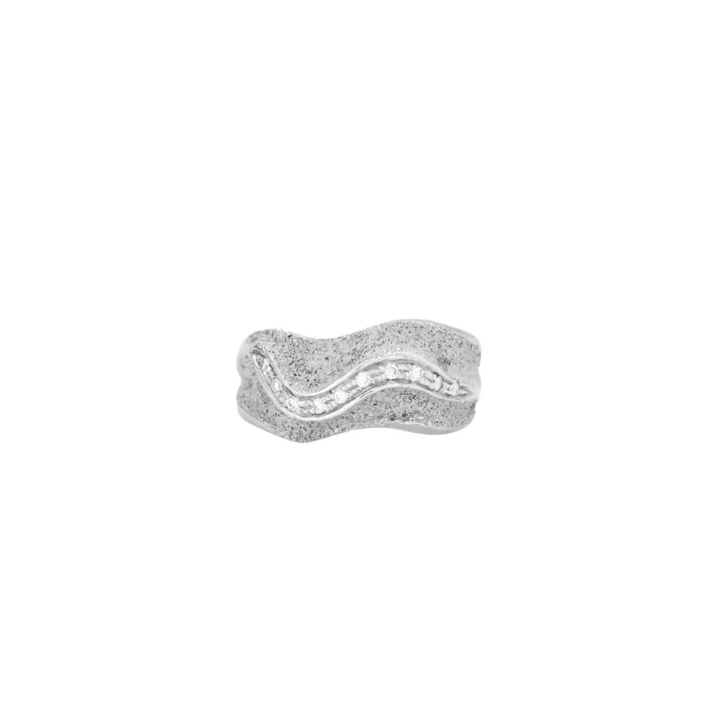 Bague en or blanc et diamants sold by 58 Facettes