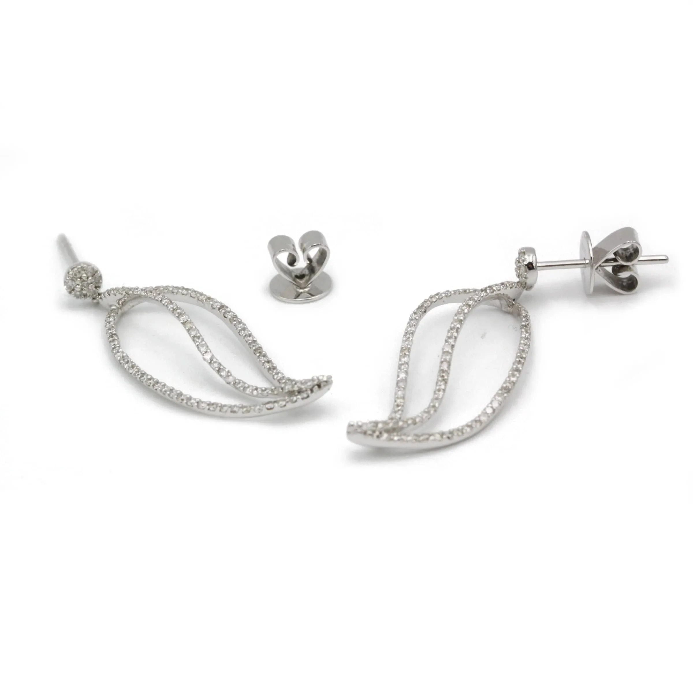 Boucles d'oreilles Or blanc Diamants sold by 58 Facettes