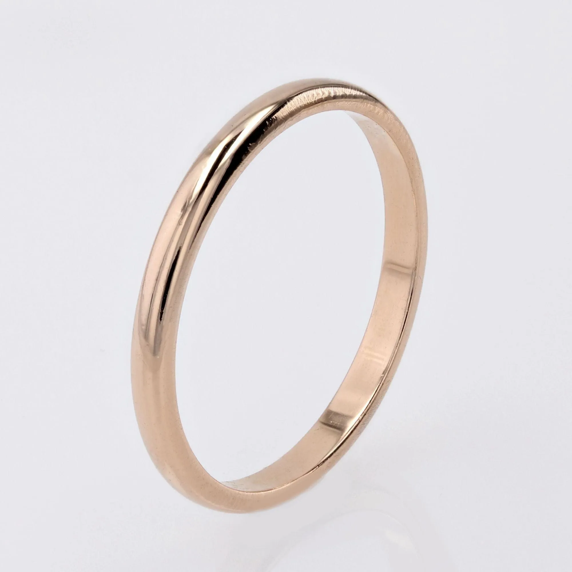 Alliance homme or rose bombée sold by 58 Facettes product image thumbnail 3