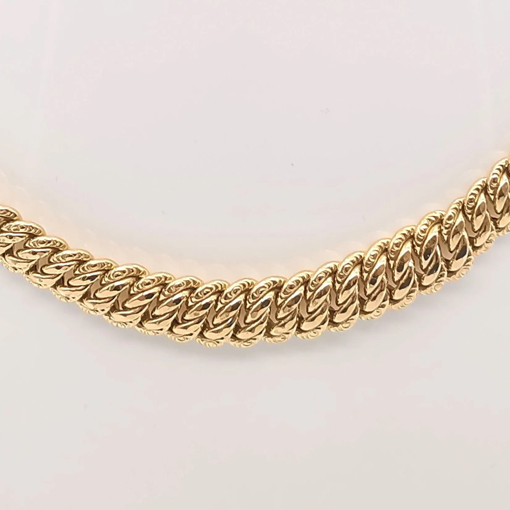 Collier maille américaine or jaune sold by 58 Facettes product image thumbnail 3