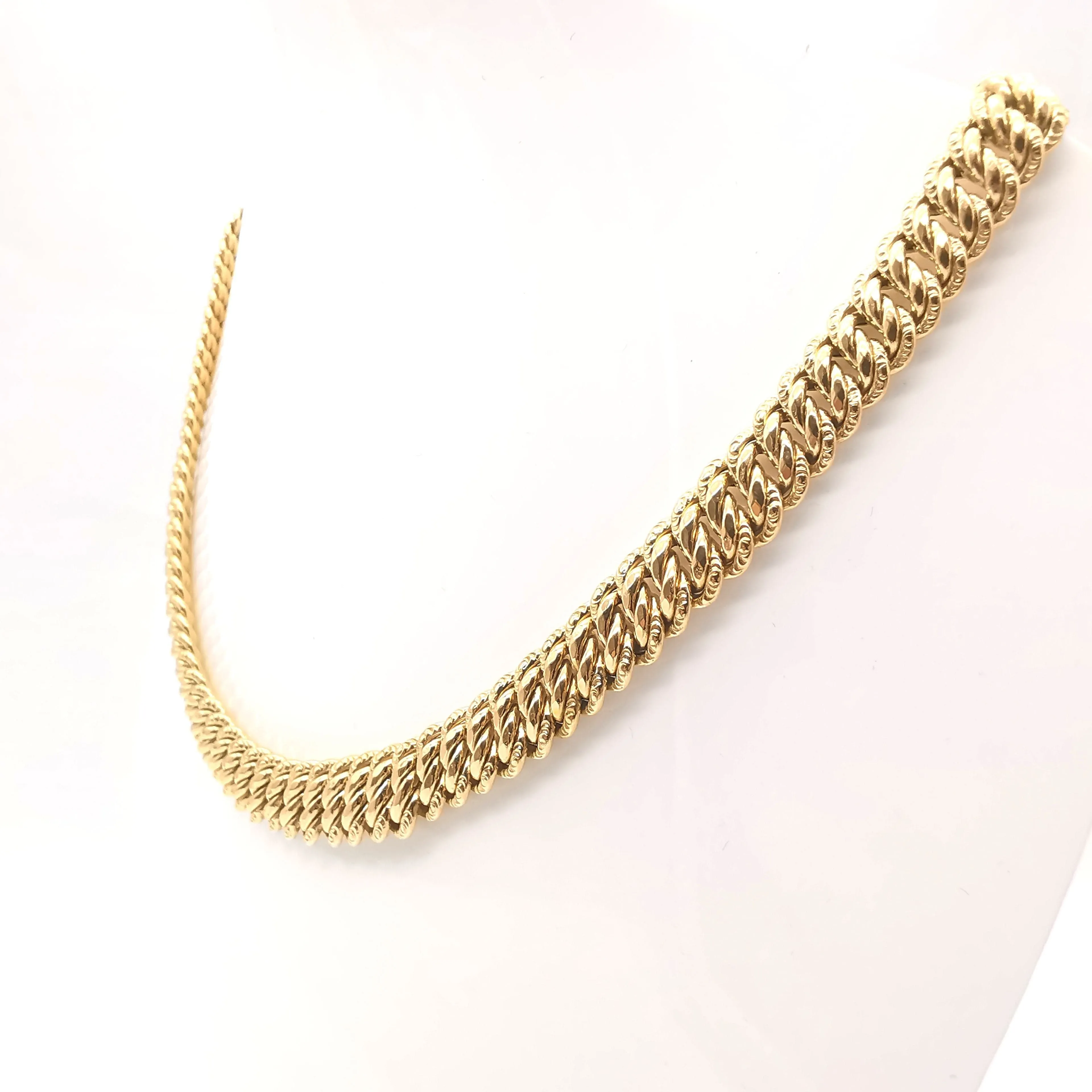 Collier maille américaine or jaune sold by 58 Facettes product image thumbnail 4