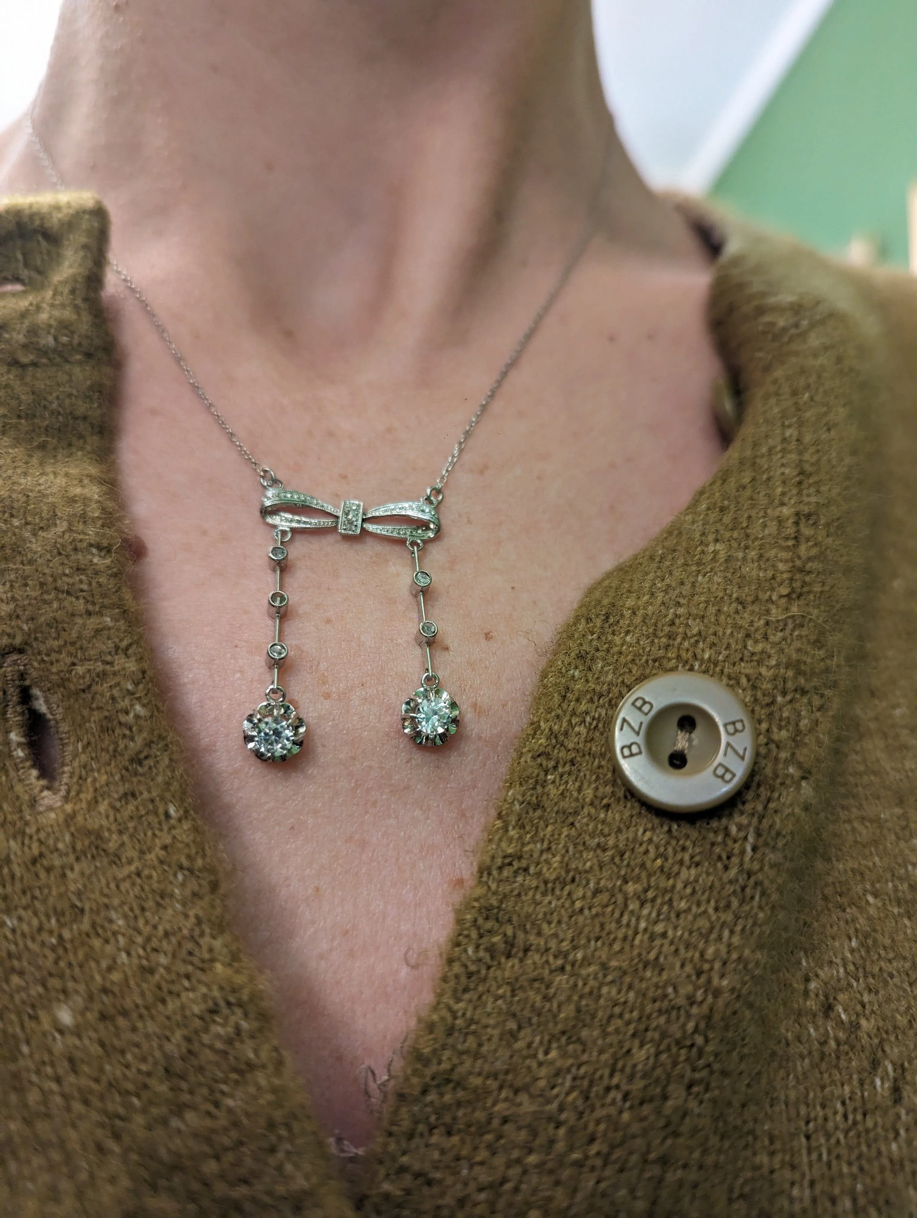 Collier négligé or et diamants sold by 58 Facettes product image thumbnail 3