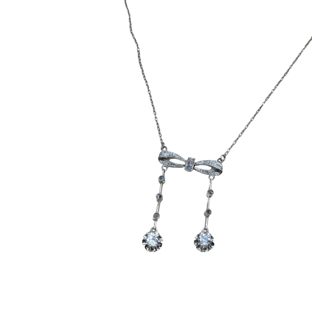 Collier négligé or et diamants sold by 58 Facettes