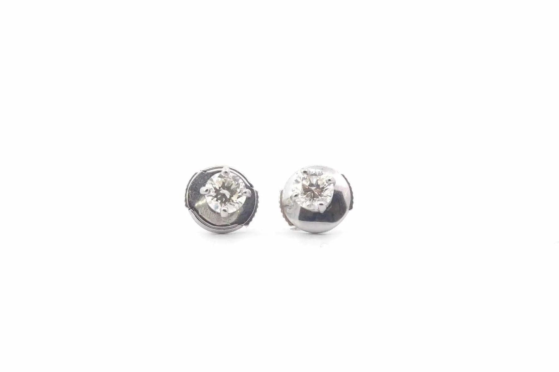 Boucles d’oreilles puces diamants 0.58ct sold by 58 Facettes