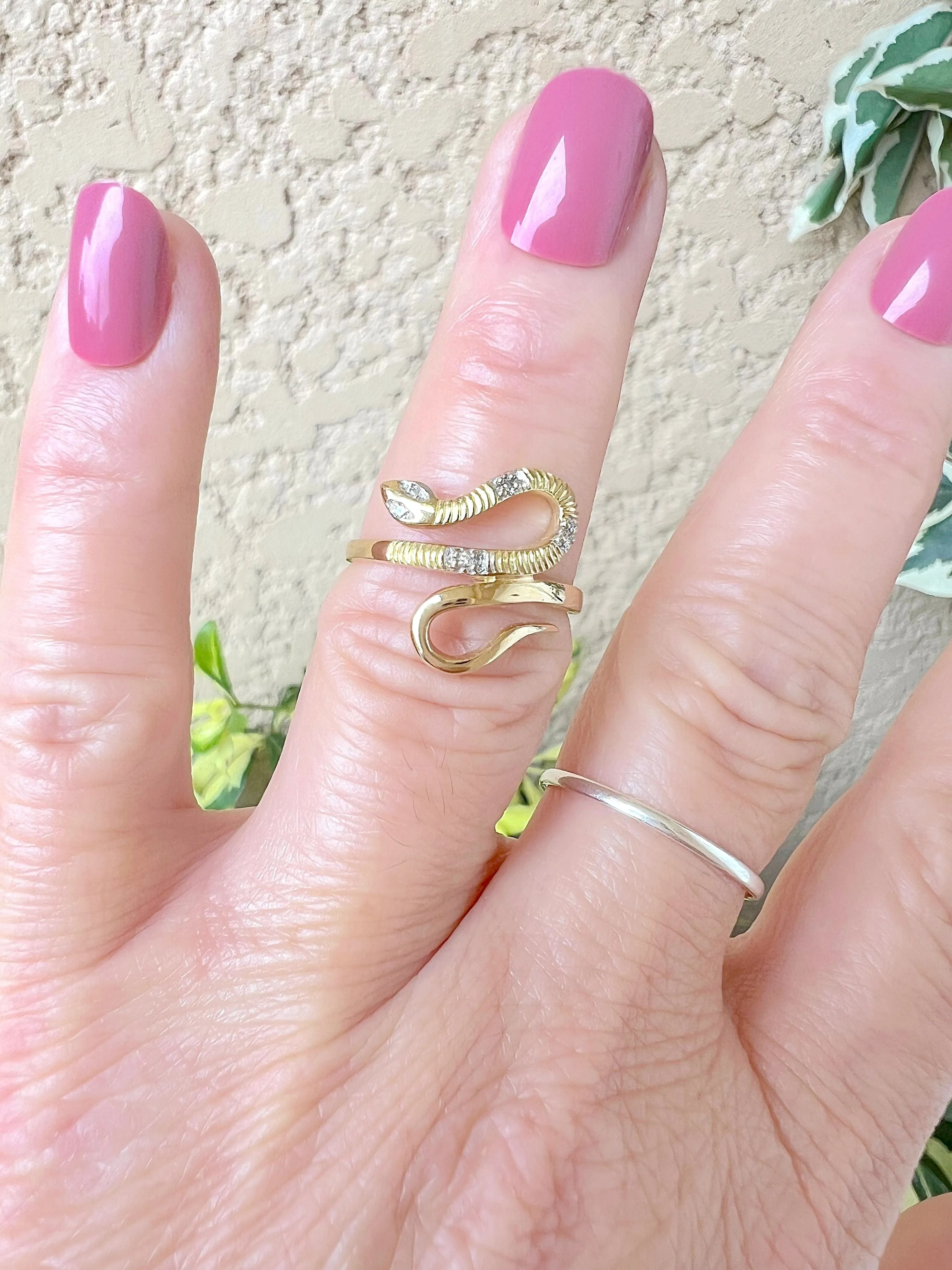 Bague Serpent - Or Diamants sold by 58 Facettes product image thumbnail 3