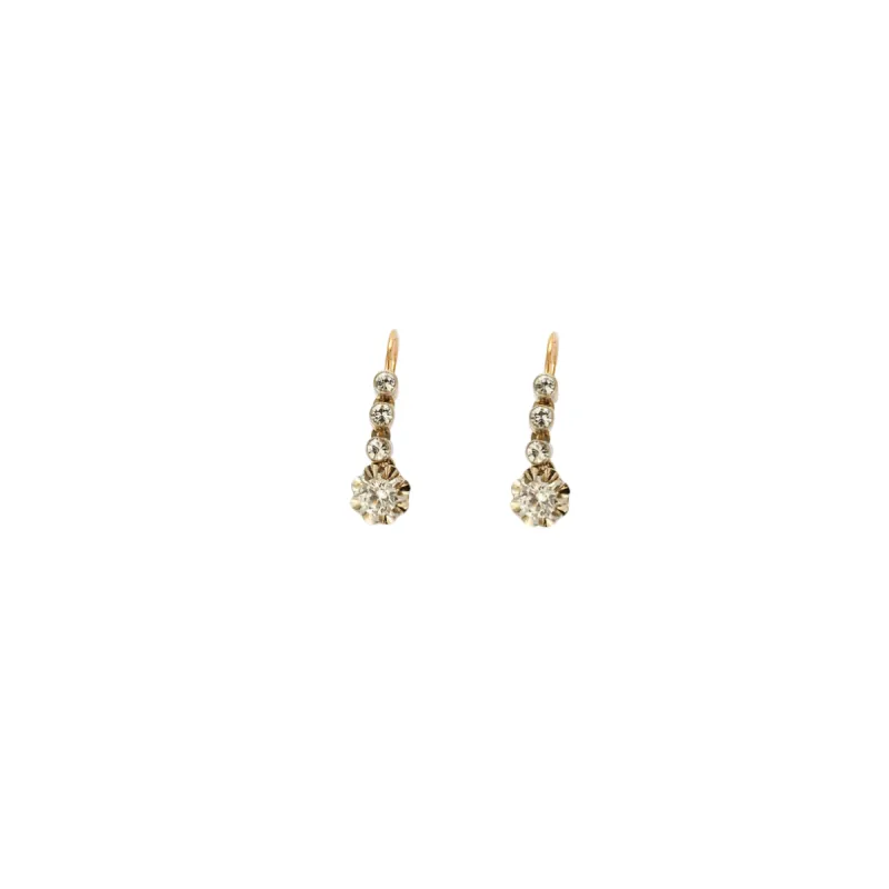 Boucles d'oreilles Dormeuses Anciennes 2 Ors sold by 58 Facettes