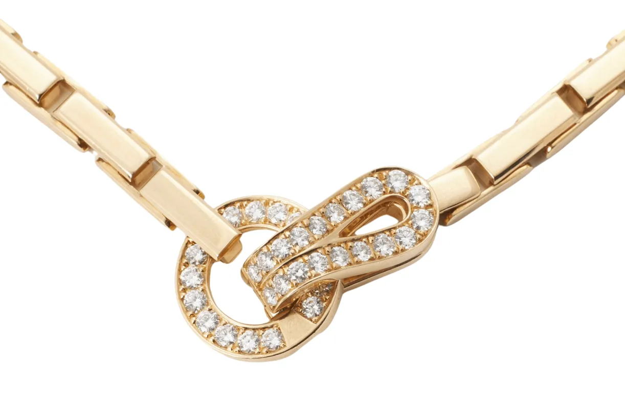 CARTIER - Collier Agrafe Diamant Or Jaune sold by 58 Facettes