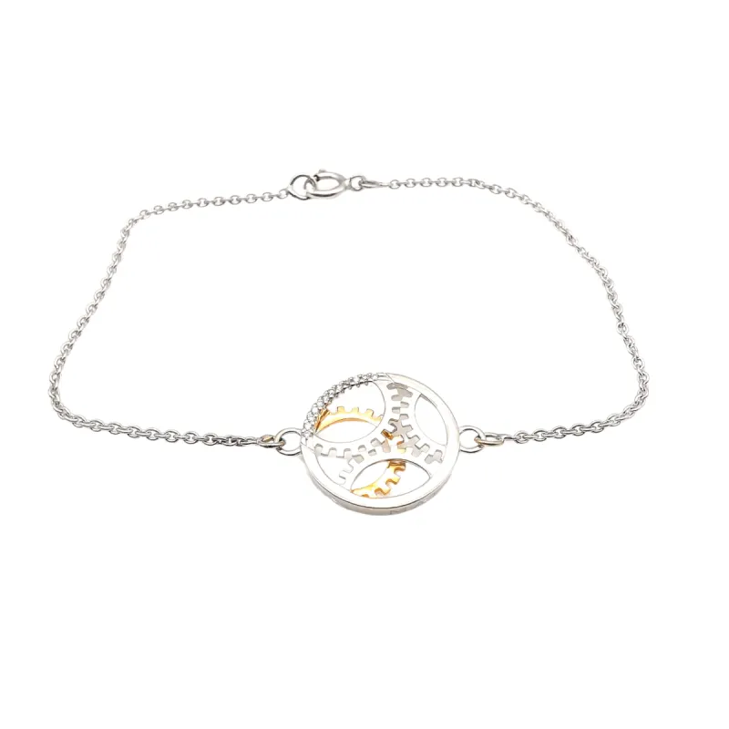 Bracelet or et diamants sold by 58 Facettes