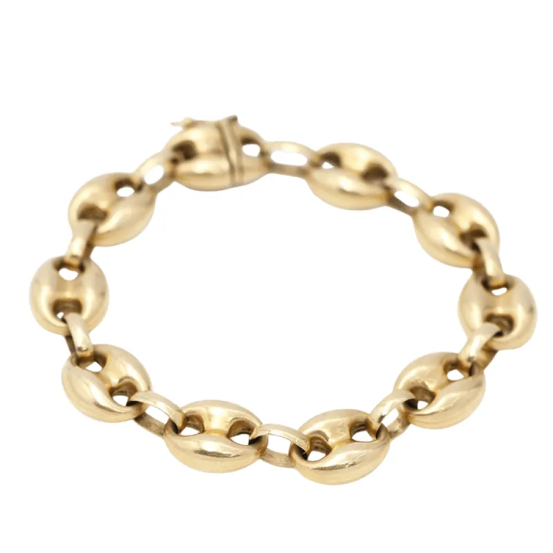 Bracelet calabrote semi creux, or jaune sold by 58 Facettes