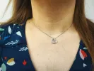 Collier pendentif cœur diamant or blanc sold by 58 Facettes