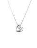 Collier pendentif cœur diamant or blanc sold by 58 Facettes