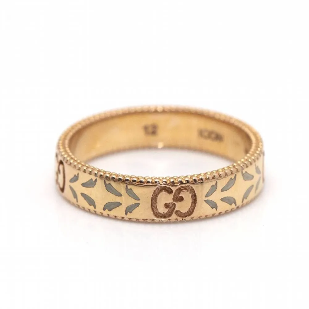 GUCCI - Bague en or rose et émail sold by 58 Facettes product image thumbnail 3