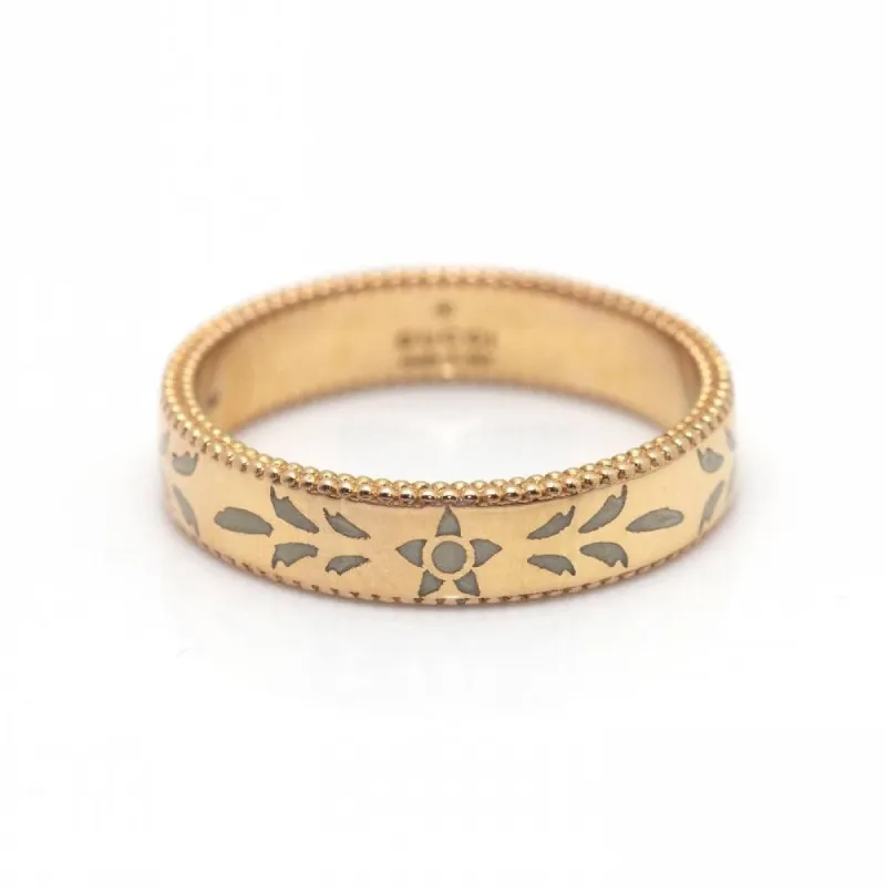 GUCCI - Bague en or rose et émail sold by 58 Facettes