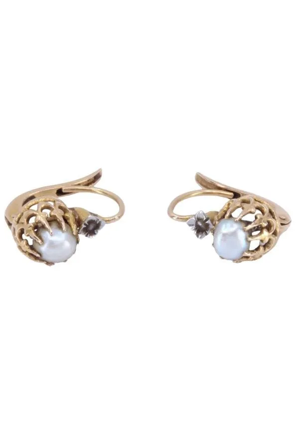 DORMEUSES ANCIENNES PERLES ET DIAMANTS sold by 58 Facettes product image thumbnail 3