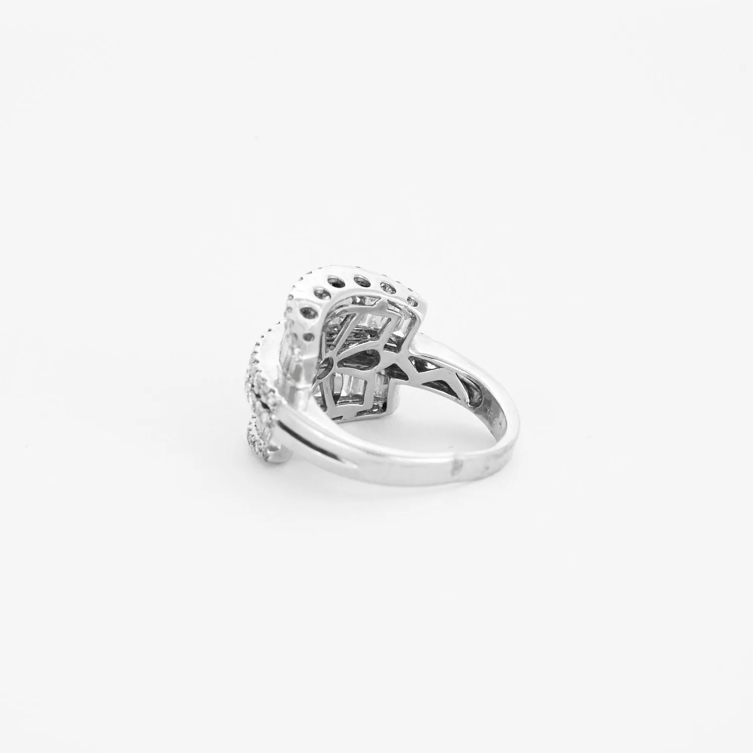 Les Deux Mondes - Bague en or blanc 750 sertie de diamants sold by 58 Facettes product image thumbnail 4