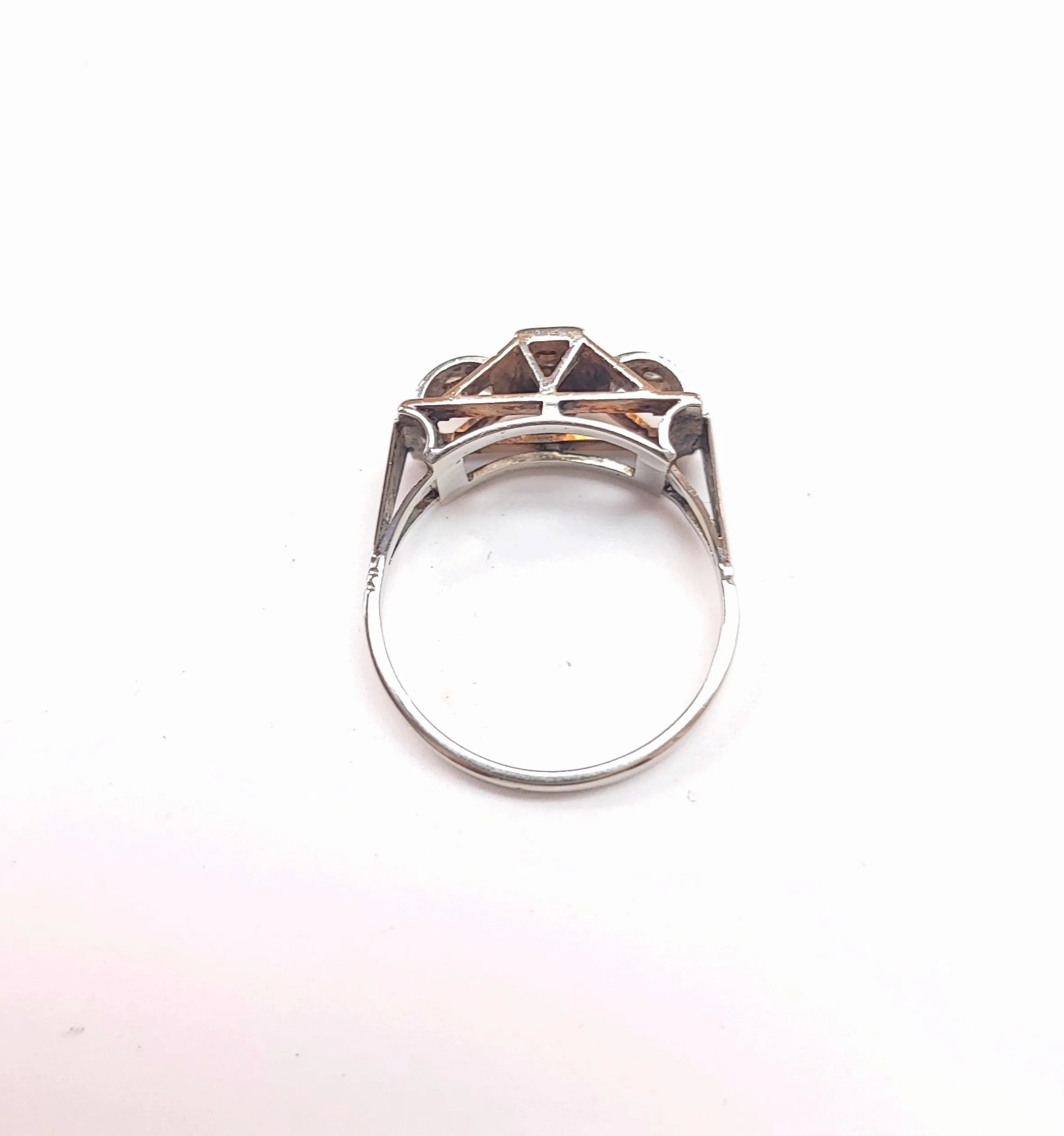 Bague Art Déco bicolore sold by 58 Facettes product image thumbnail 4