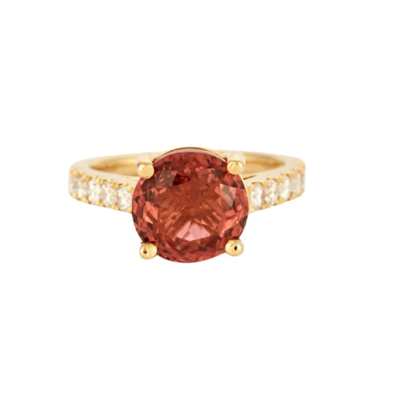 Bague Tourmaline rose Diamants sold by 58 Facettes