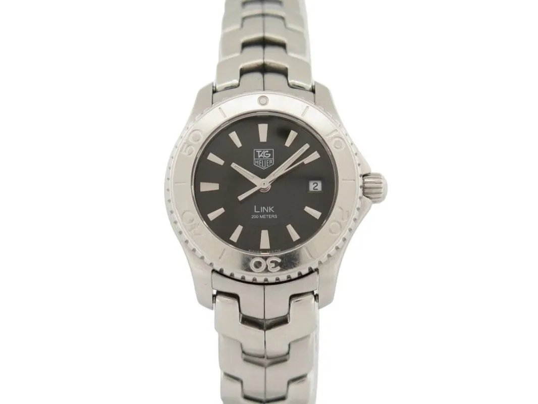 montre TAG HEUER link lady 27 mm quartz acier palladie sold by 58 Facettes