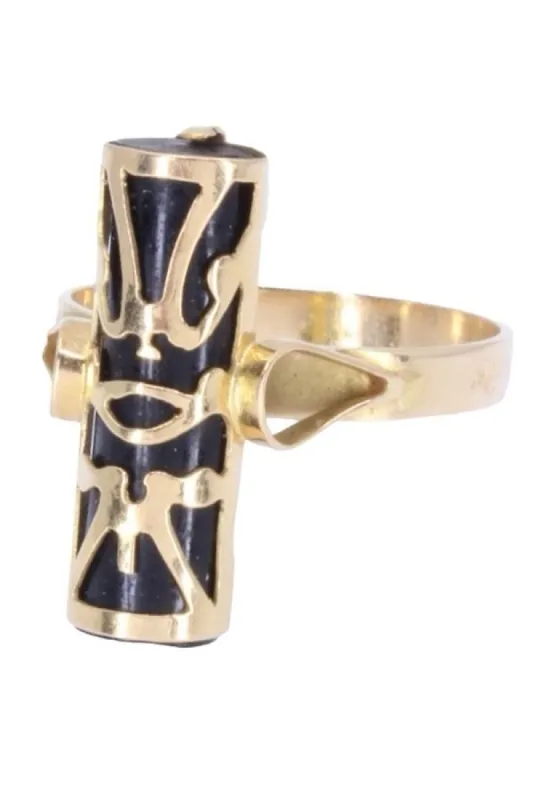 Bague or jaune TIKI sold by 58 Facettes