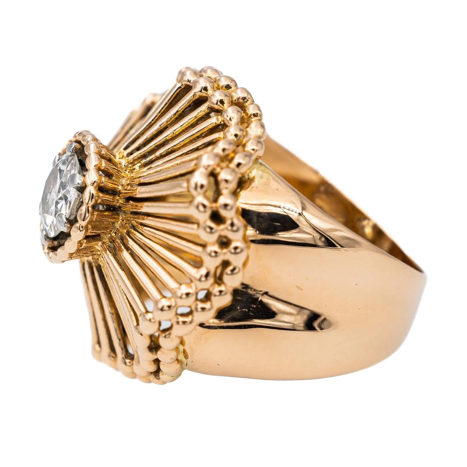 Bague Or jaune Diamant sold by 58 Facettes product image thumbnail 4