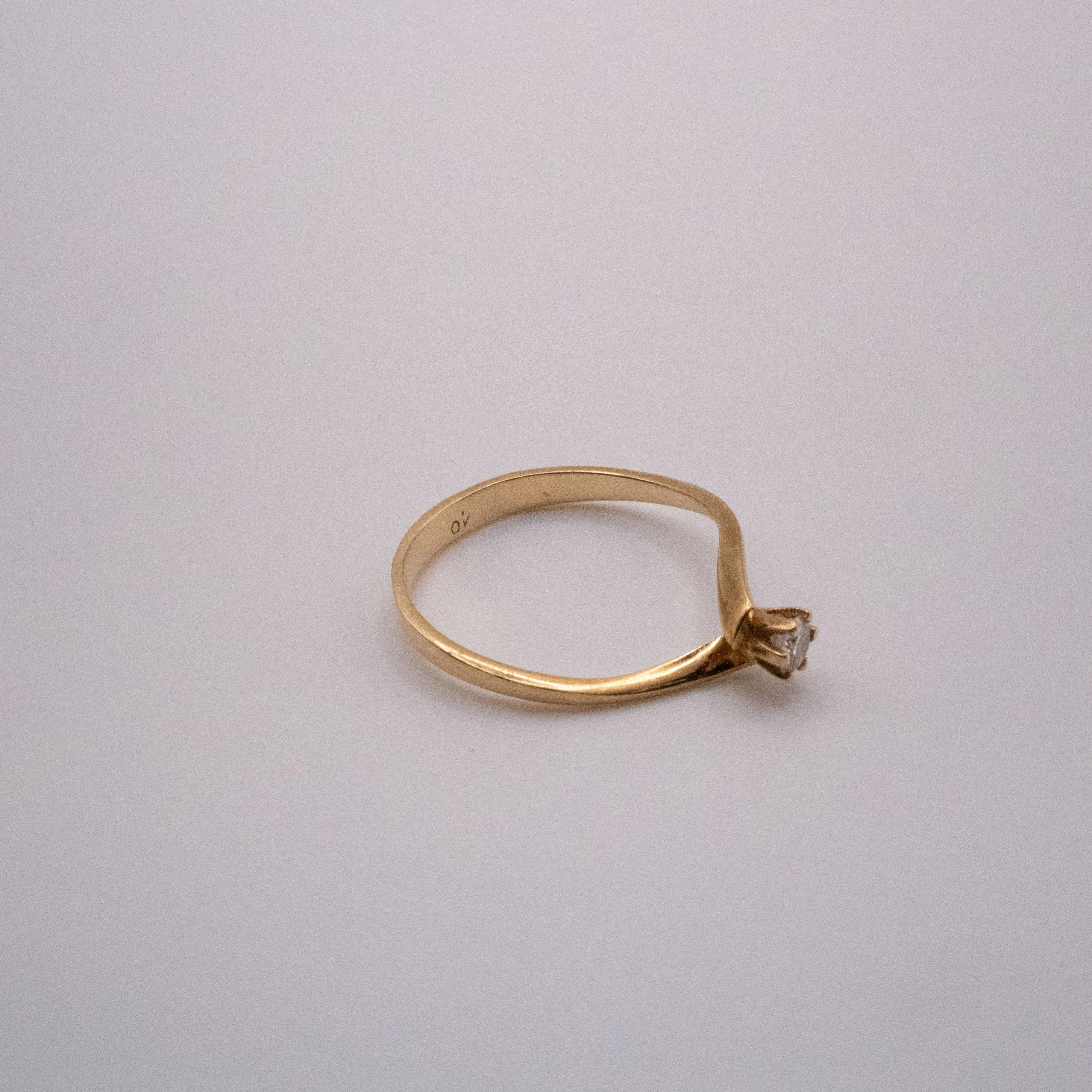 Solitaire Spirale or jaune diamant sold by 58 Facettes product image thumbnail 4