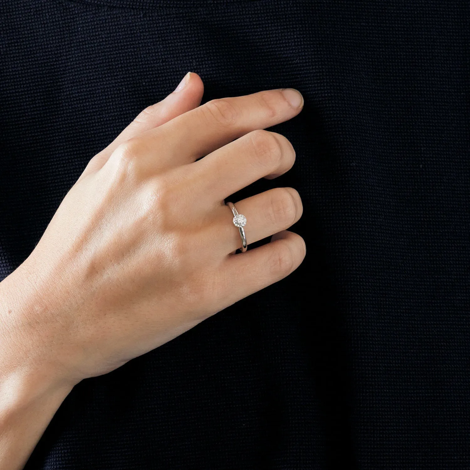 Solitaire or blanc diamant sold by 58 Facettes product image thumbnail 2