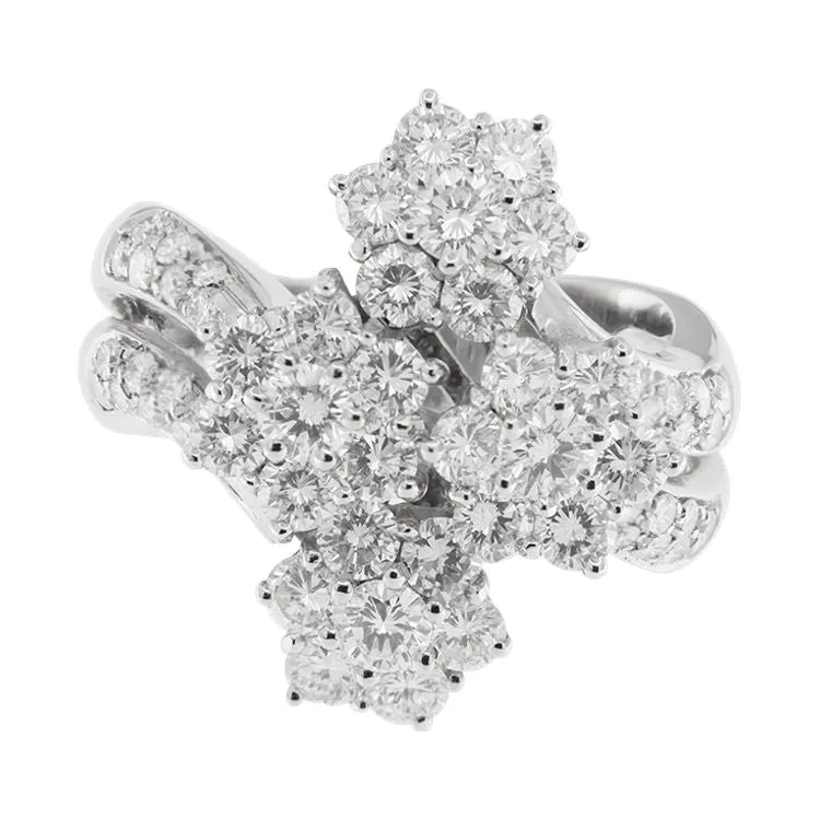 Bague en or blanc avec diamants de 3,48 ct sold by 58 Facettes product image thumbnail 2