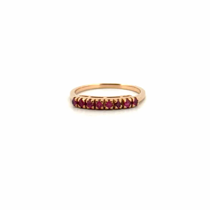Bague Jarretière Or jaune & Rubis sold by 58 Facettes