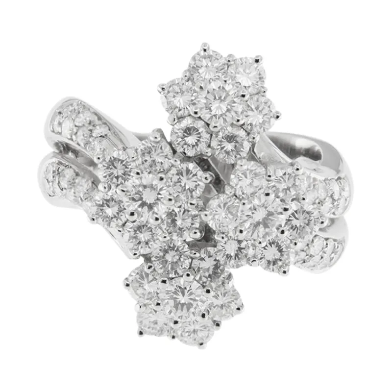 Bague en or blanc avec diamants de 3,48 ct sold by 58 Facettes