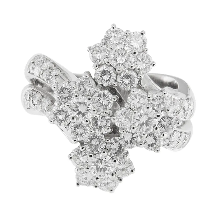Bague en or blanc avec diamants de 3,48 ct sold by 58 Facettes