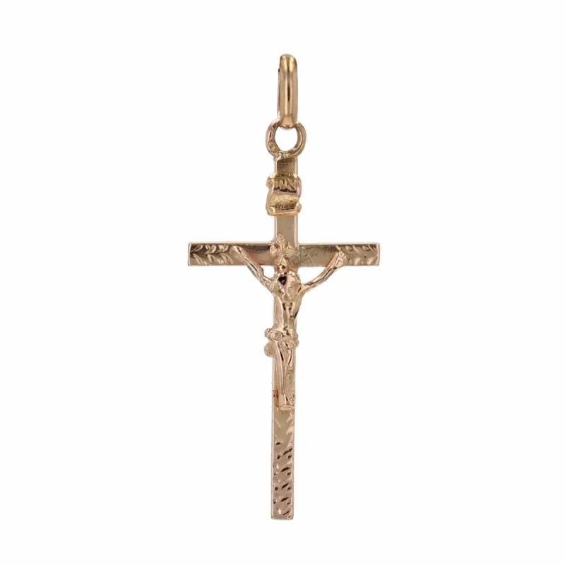 Croix or rose avec Christ sold by 58 Facettes