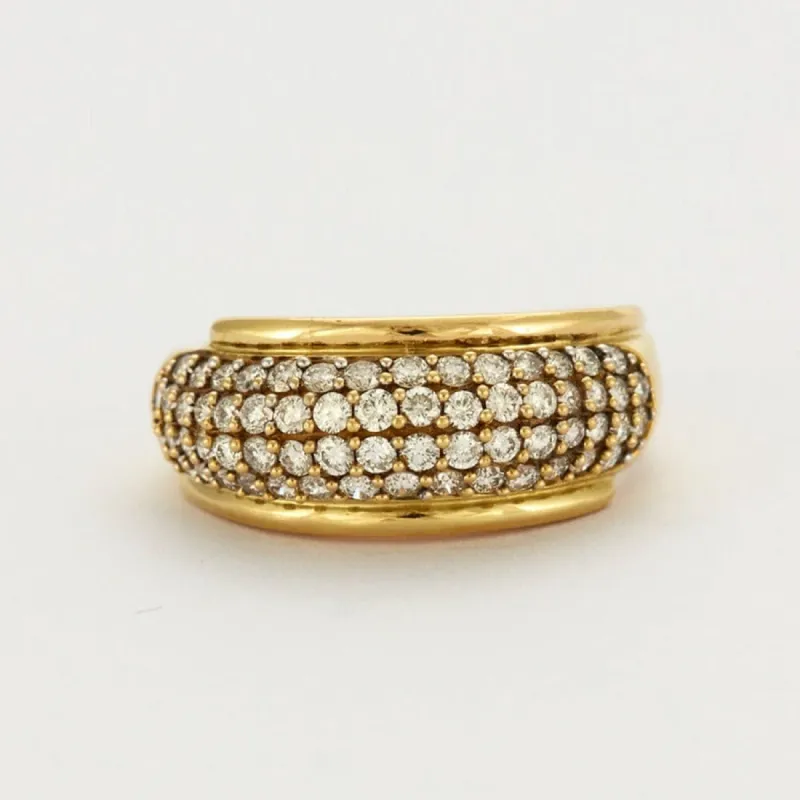 Bague Jonc 4 rangs Diamants sold by 58 Facettes