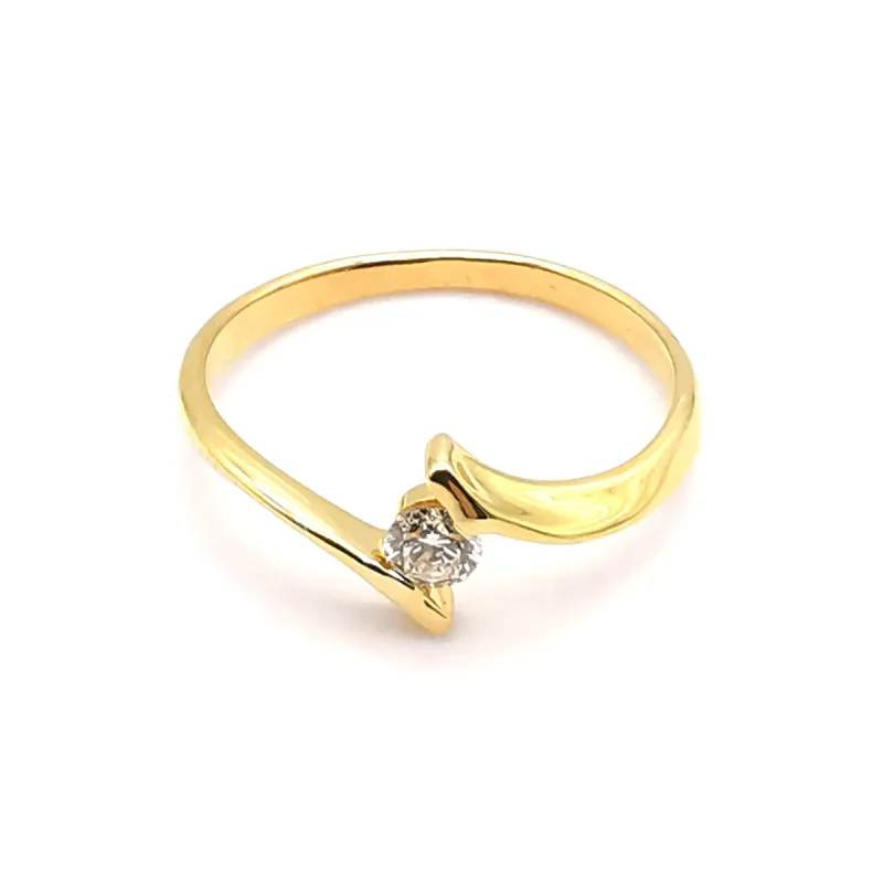 Bague solitaire Or jaune et Diamants sold by 58 Facettes