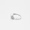 Bague Toi et Moi diamants et perles sold by 58 Facettes