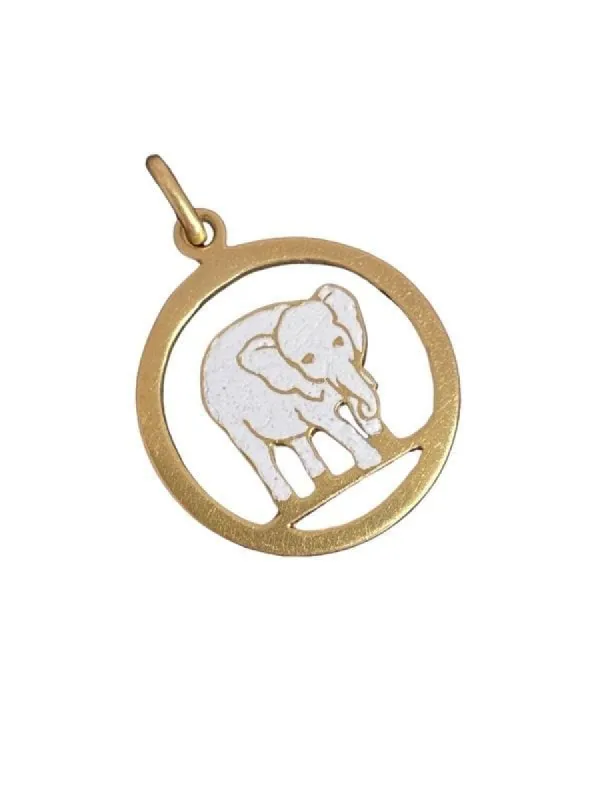 Pendentif en or jaune avec un éléphant sold by 58 Facettes