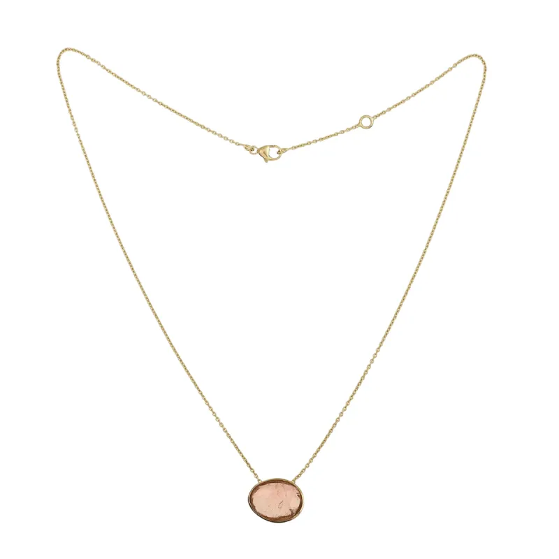 Collier Tourmaline Orangée Or Jaune sold by 58 Facettes