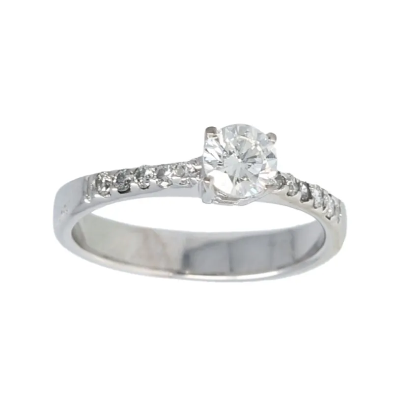 Bague or blanc & diamant sold by 58 Facettes
