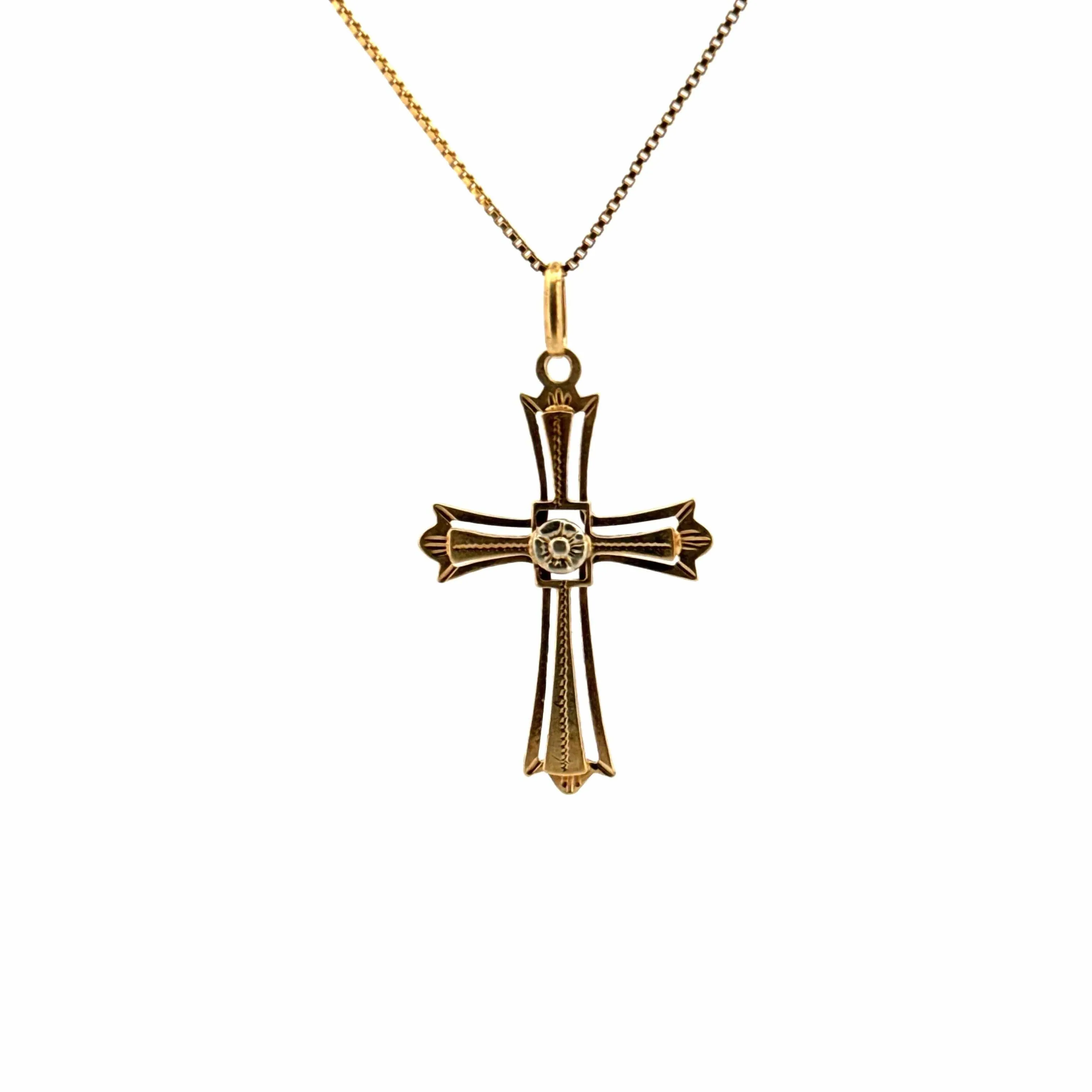 Pendentif Croix Or Jaune 18 k sold by 58 Facettes product image thumbnail 3