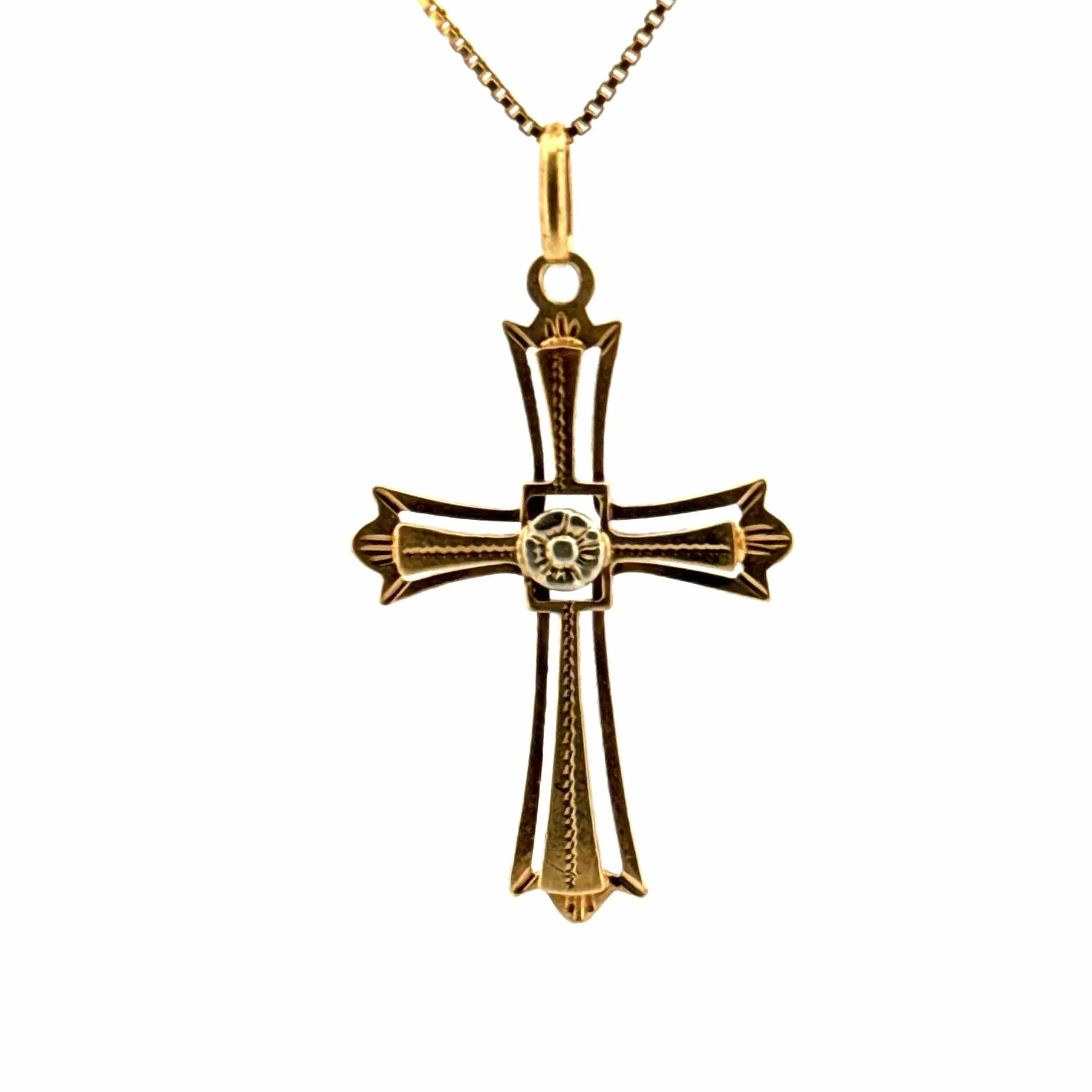 Pendentif Croix Or Jaune 18 k sold by 58 Facettes