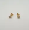 Boucles d’oreilles fleurs or jaune serties de diamants sold by 58 Facettes