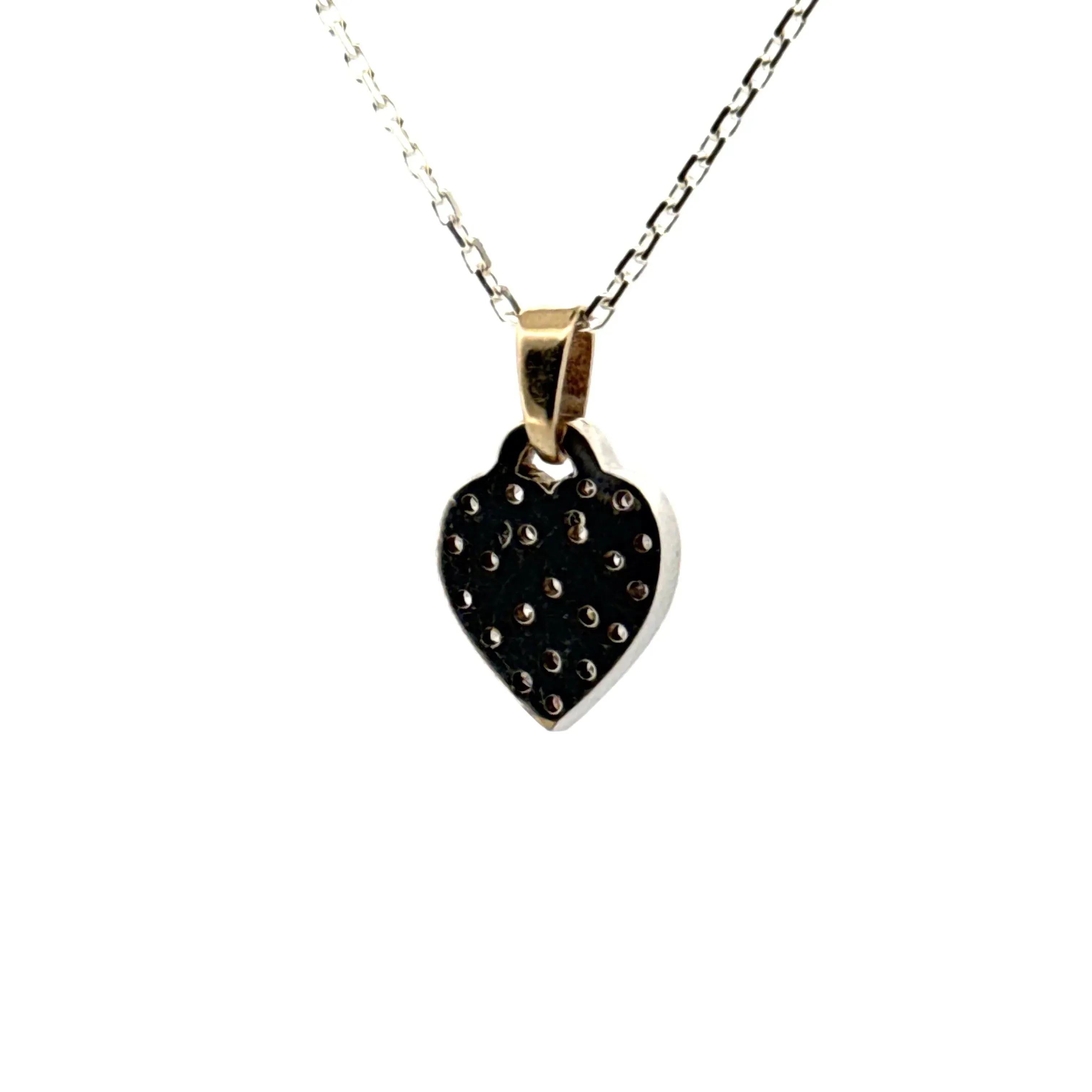 Pendentif Coeur Or blanc 18 k & Diamants sold by 58 Facettes product image thumbnail 4