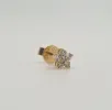 Boucles d’oreilles fleurs or jaune serties de diamants sold by 58 Facettes