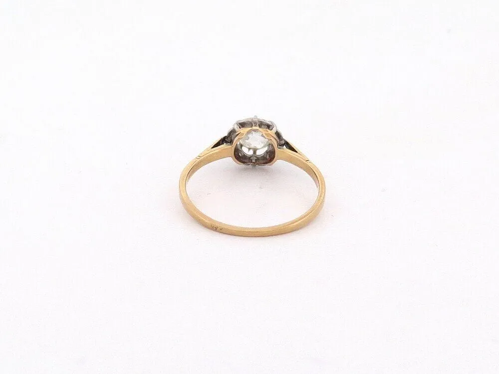 bague solitaire en or jaune diamant sold by 58 Facettes product image thumbnail 5