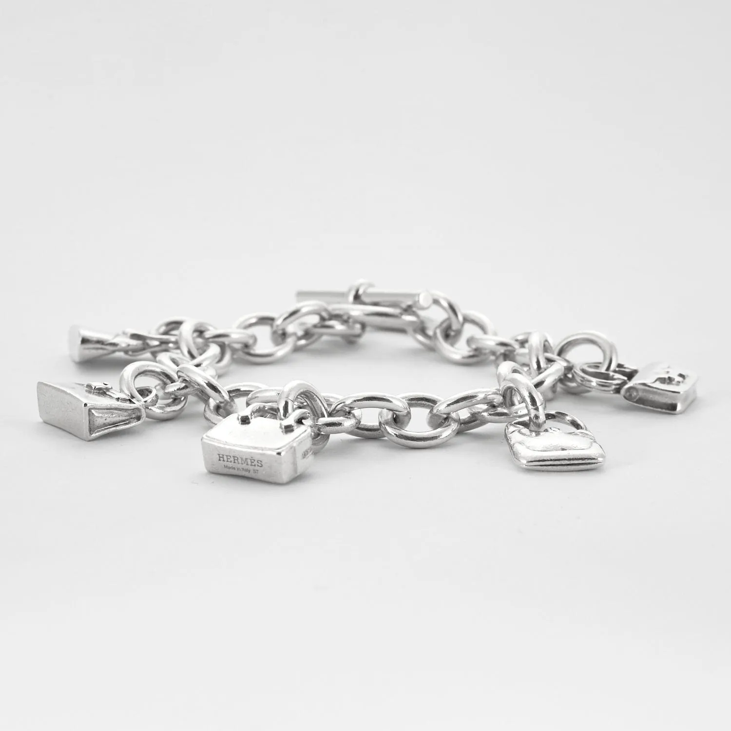 HERMES - Bracelet en argent avec charms sold by 58 Facettes product image thumbnail 5